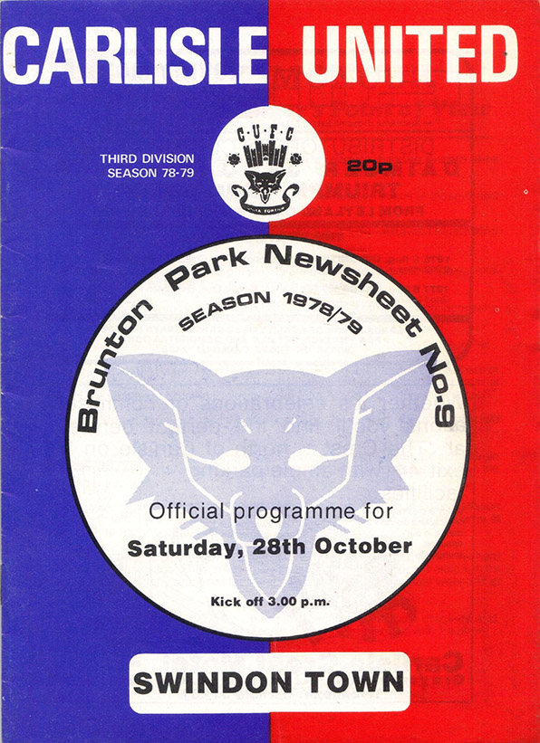 <b>Saturday, October 28, 1978</b><br />vs. Carlisle United (Away)
